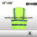 Astm f1506 colete resistente à chama vestuário reflector de segurança roupa de trabalho de segurança 98% poliéster FR tratado 2% de carbono